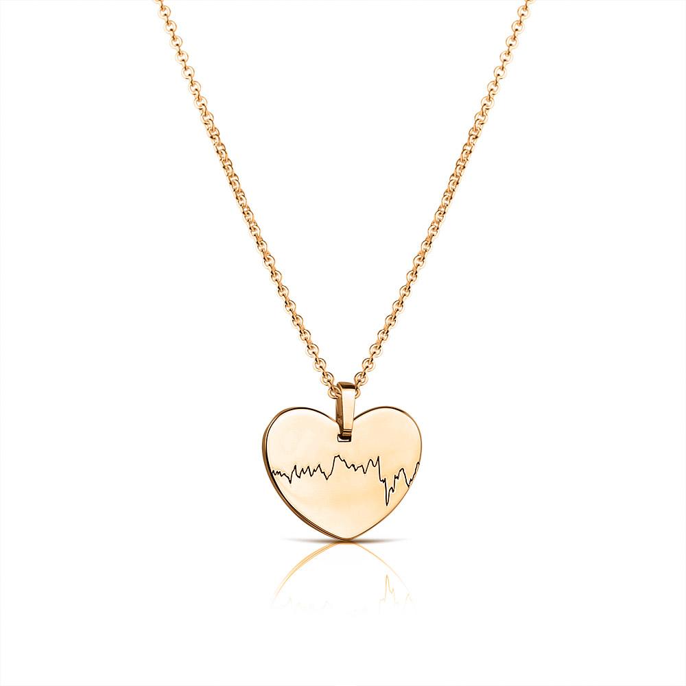 Am Herzen Vereint - Heartbeat Collection - Kette mit CTG Gravur