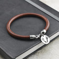 Heart Rebel - Lederarmband mit 2 Abdrücken - SEVOLY