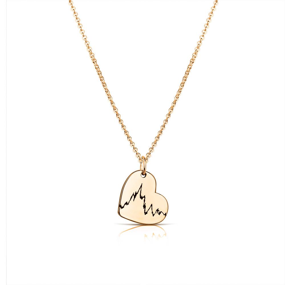 Immer am Herzen - Heartbeat Collection - Kette mit CTG Gravur